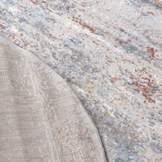 Okrogla pisana preproga z vzorcem