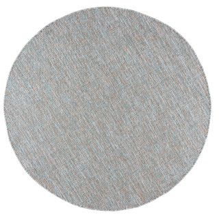 Okrogla modra preproga