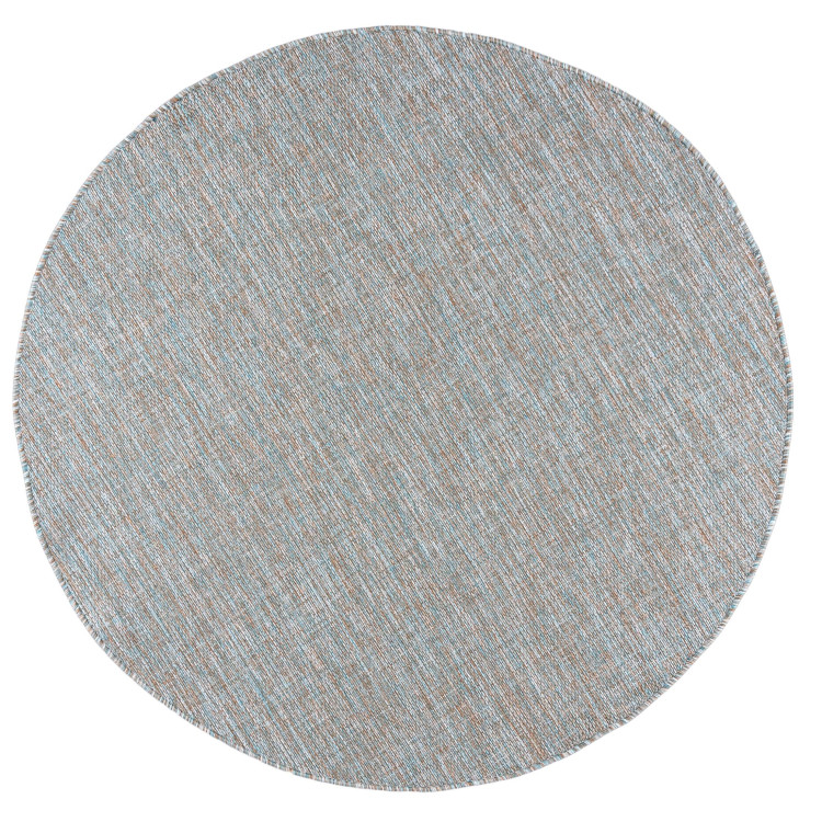 Okrogla modra preproga