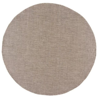 Rjava okrogla preproga