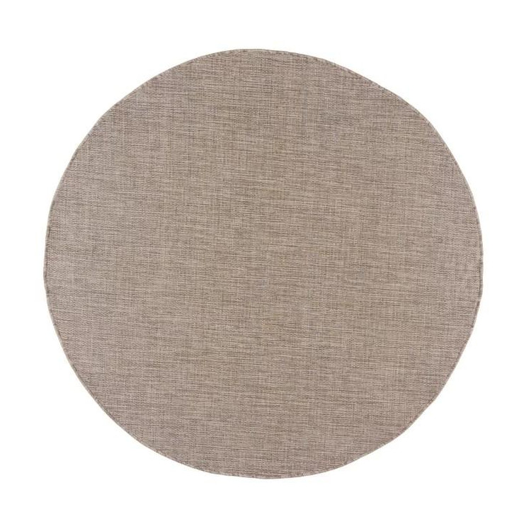 Rjava okrogla preproga