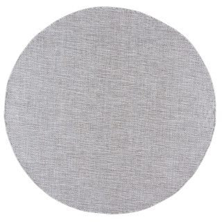 Okrogla siva preproga