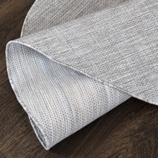 Okrogla siva preproga