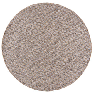 Okrogla rjava preproga