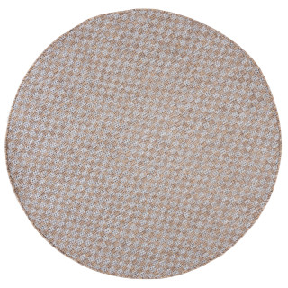 Siva okrogla preproga