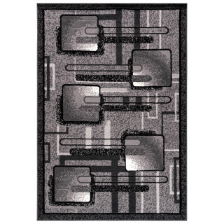 Klasična vzorčasta preproga v sivi barvi