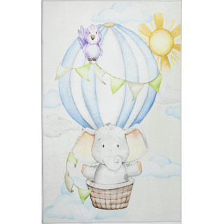 Otroška preproga s slonom v balonu