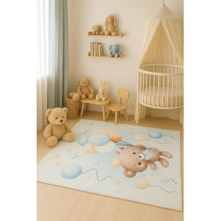 Otroška preproga z medvedom in baloni