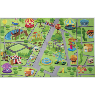Otroška preproga z motivom zabaviščnega parka