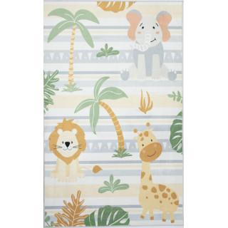 Otroška preproga z živalmi iz safarija