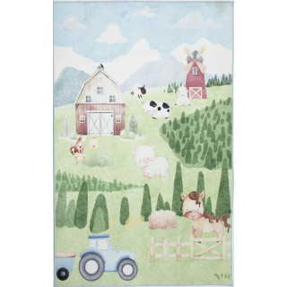 Otroška preproga s kmečkim motivom