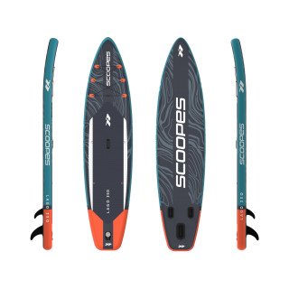 Siva SUP deska LAGO 350 cm z dodatki