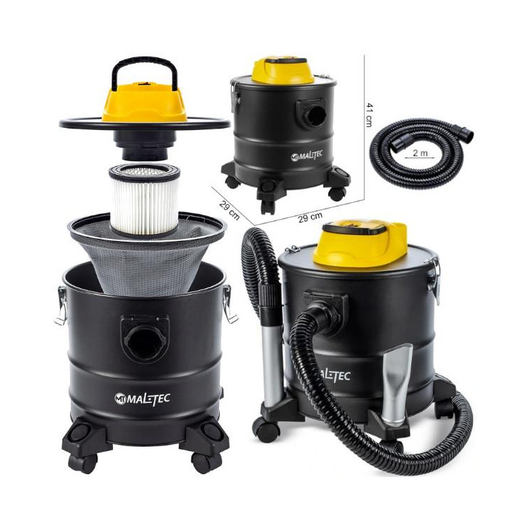 Sesalnik Maltec TurboVac ML1800-ASH s prostornino 18 l