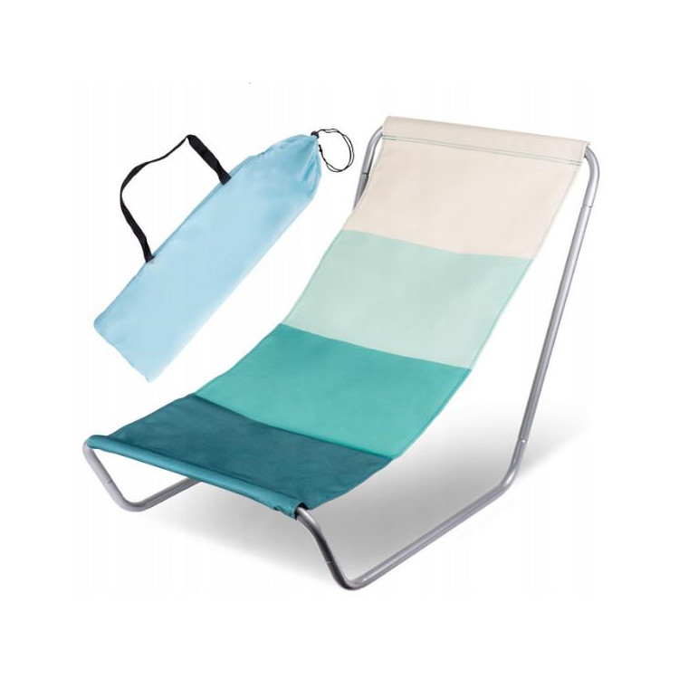 Zložljiv ležalnik + modra torba