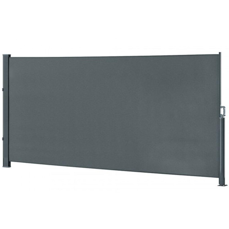 Siva stranska tenda za teraso 350x180 cm