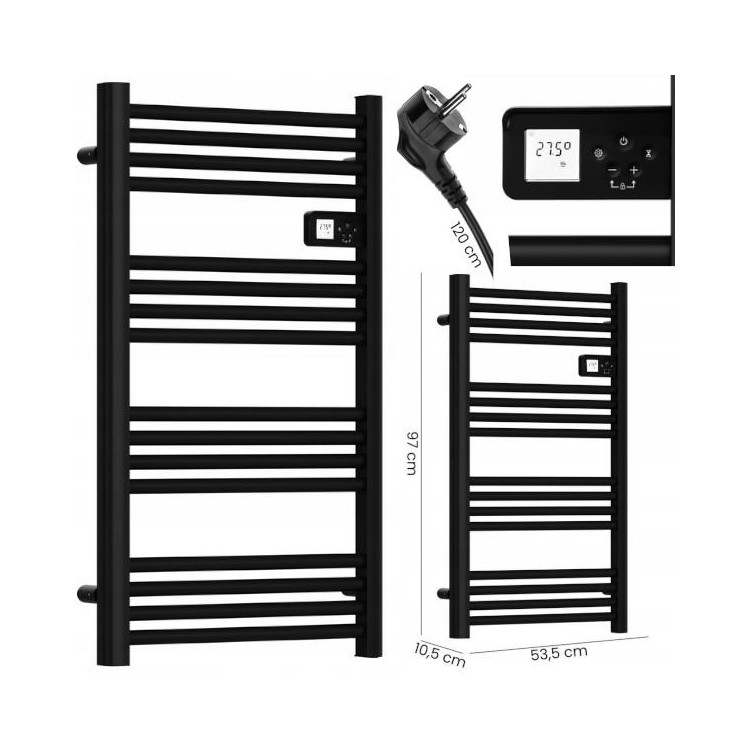 Električni grelec za kopalnico Maltec BH500W-BL