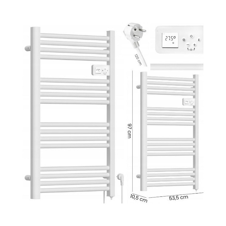 Električni grelec za kopalnico Maltec BH500W-WH