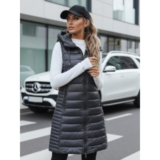 Prešit siv ženski telovnik TY5254