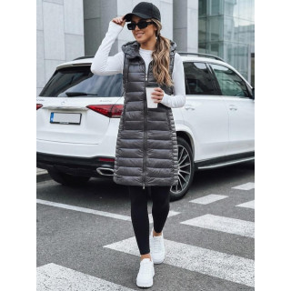 Prešit siv ženski telovnik TY5254