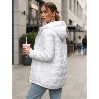 Prešita bela ženska jakna TY5545