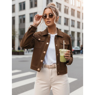 Rjava semiš ženska jakna TY5581