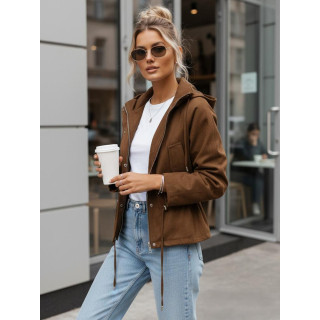 Ženska rjava semiš jakna TY5575