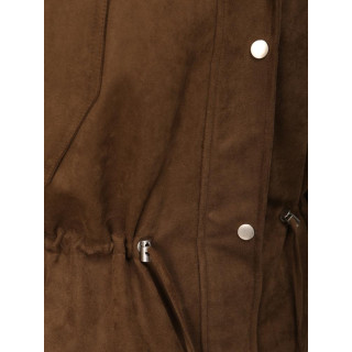 Ženska rjava semiš jakna TY5575