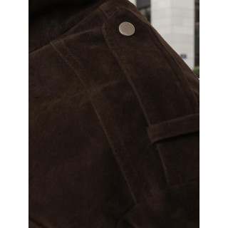 Čokoladna semiš bomber jakna TY5577