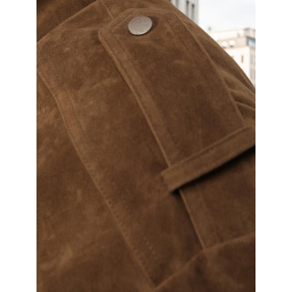 Semiš rjava bomber jakna TY5578