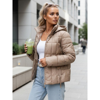Ženska prehodna jakna v bež barvi TY5585