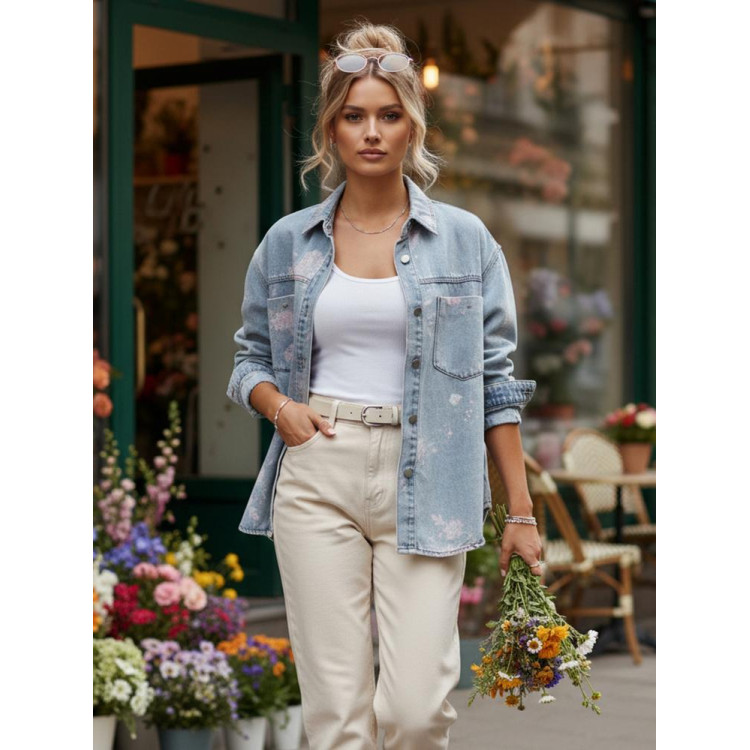 Svetlo modra jeans jakna TY5600