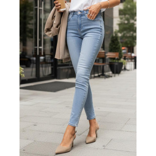 Svetlo modre ženske oprijete kavbojke UY2866