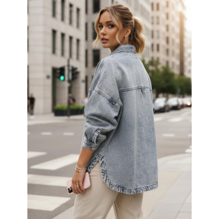 Džins modra srajčna jakna TY5602