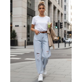 Ženske svetlo modre baggy kavbojke UY2889