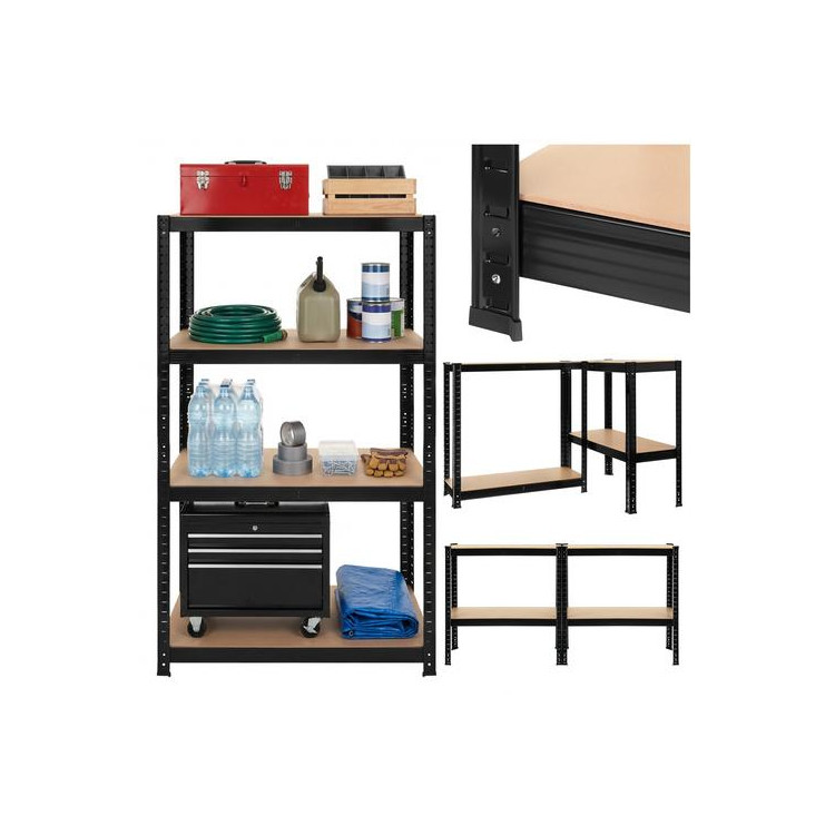 Črna polica za shranjevanje - 150x75x30