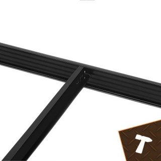 Črna polica za shranjevanje - 150x75x30