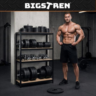 Črna polica za shranjevanje - 150x75x30