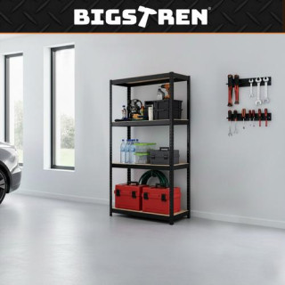 Črna polica za shranjevanje - 150x75x30