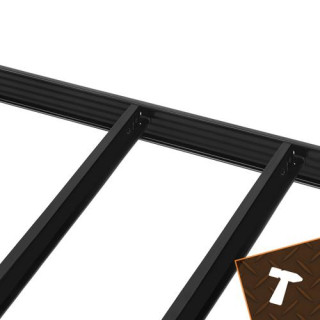 Črna polica za shranjevanje - 180x100x60