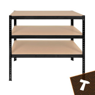 Črna polica za shranjevanje - 180x100x60