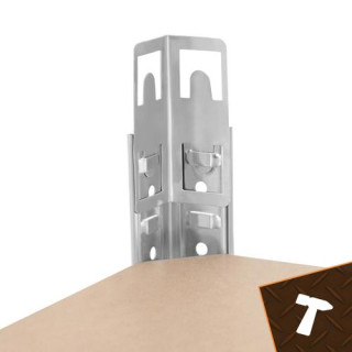 Srebrna polica za shranjevanje - 180x100x60