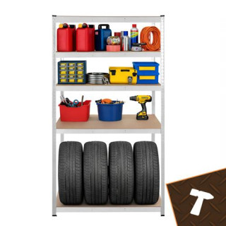 Srebrna polica za shranjevanje - 180x100x60