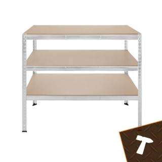 Srebrna polica za shranjevanje - 180x100x60