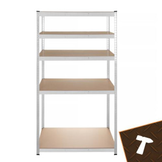 Srebrna polica za shranjevanje - 180x100x60