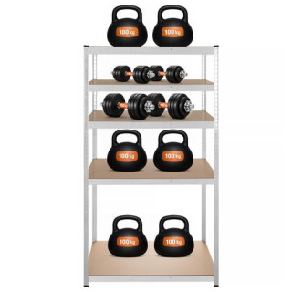 Srebrna polica za shranjevanje - 180x100x60