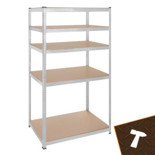 Srebrna polica za shranjevanje - 180x100x60