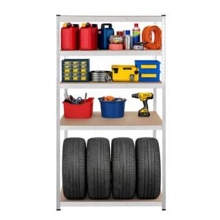 Srebrna polica za shranjevanje - 180x100x60