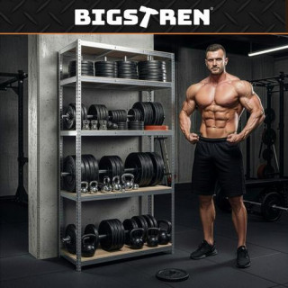 Srebrna polica za shranjevanje - 180x100x60