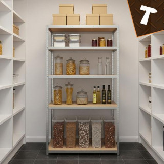 Srebrna polica za shranjevanje - 180x100x60