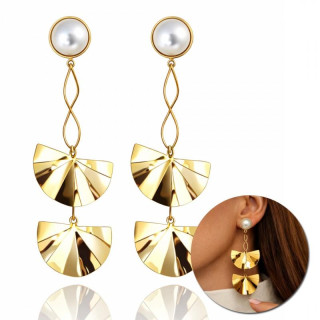 Ženski viseči uhani z biseri